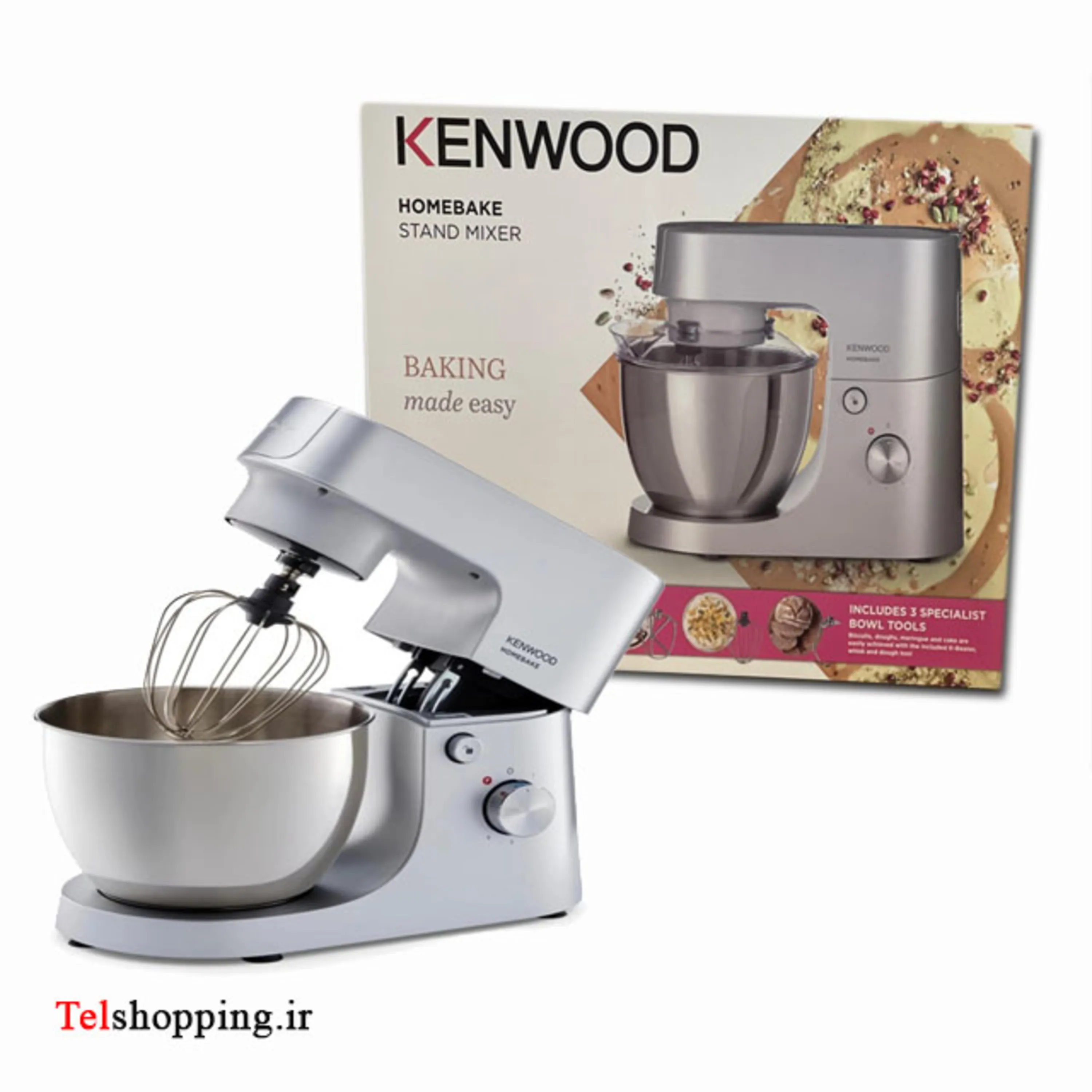 همزن کاسه ای استیل کنوود مدل KHH01